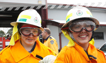 Youth in the NSW RFS Cadet members of NSW RFS