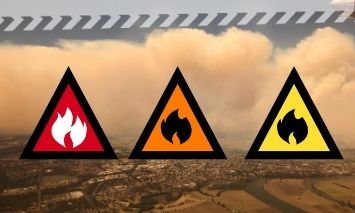 Alert Levels Image Alert levels are used as a fire spreads